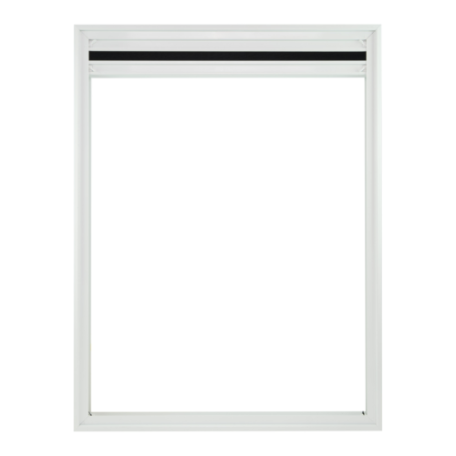 Inzetplisséhor voorkant, kleur wit.